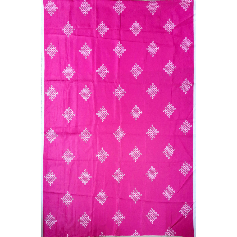 Muggulu Design Backdrop Pink