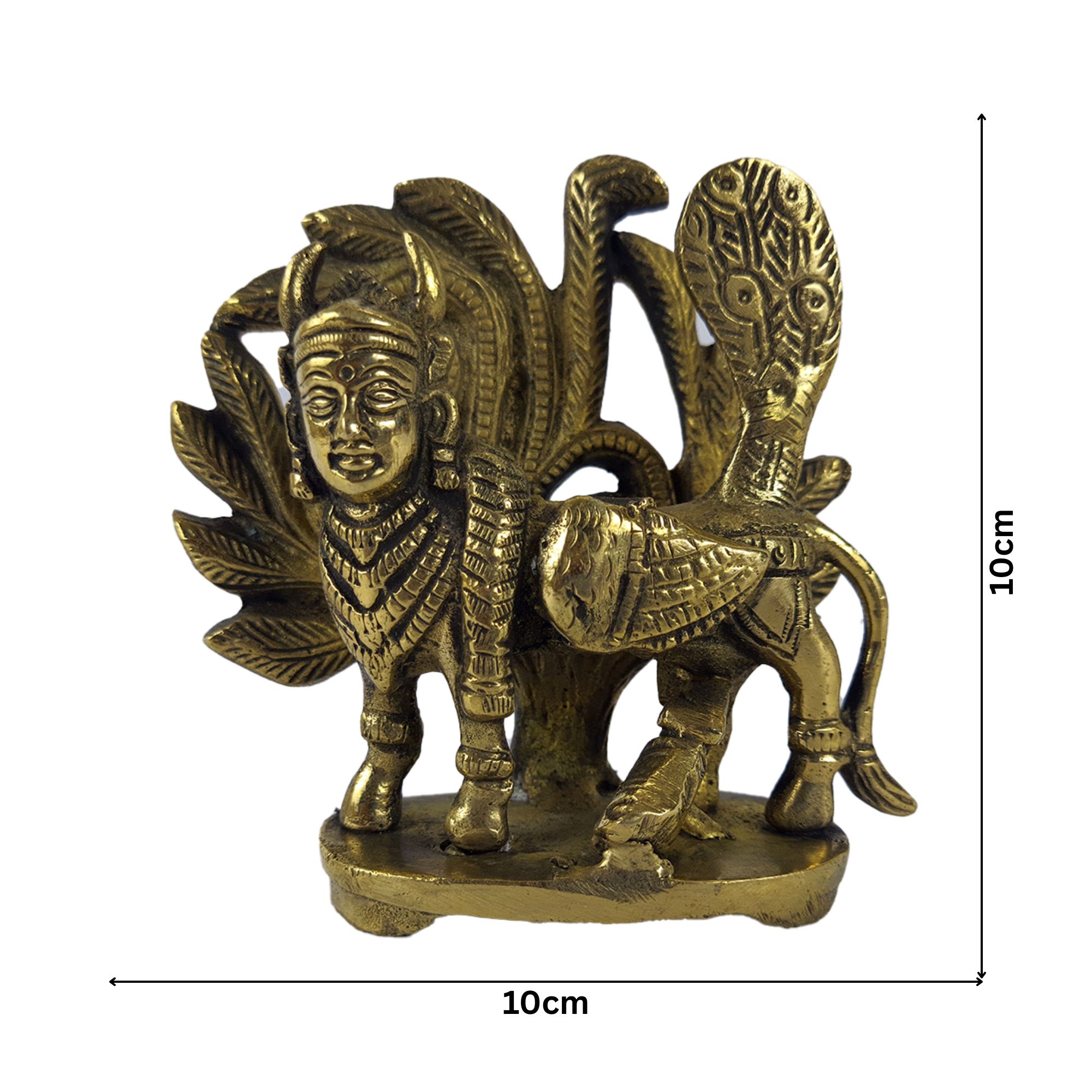 Brass Antique Kamadhenu Idol