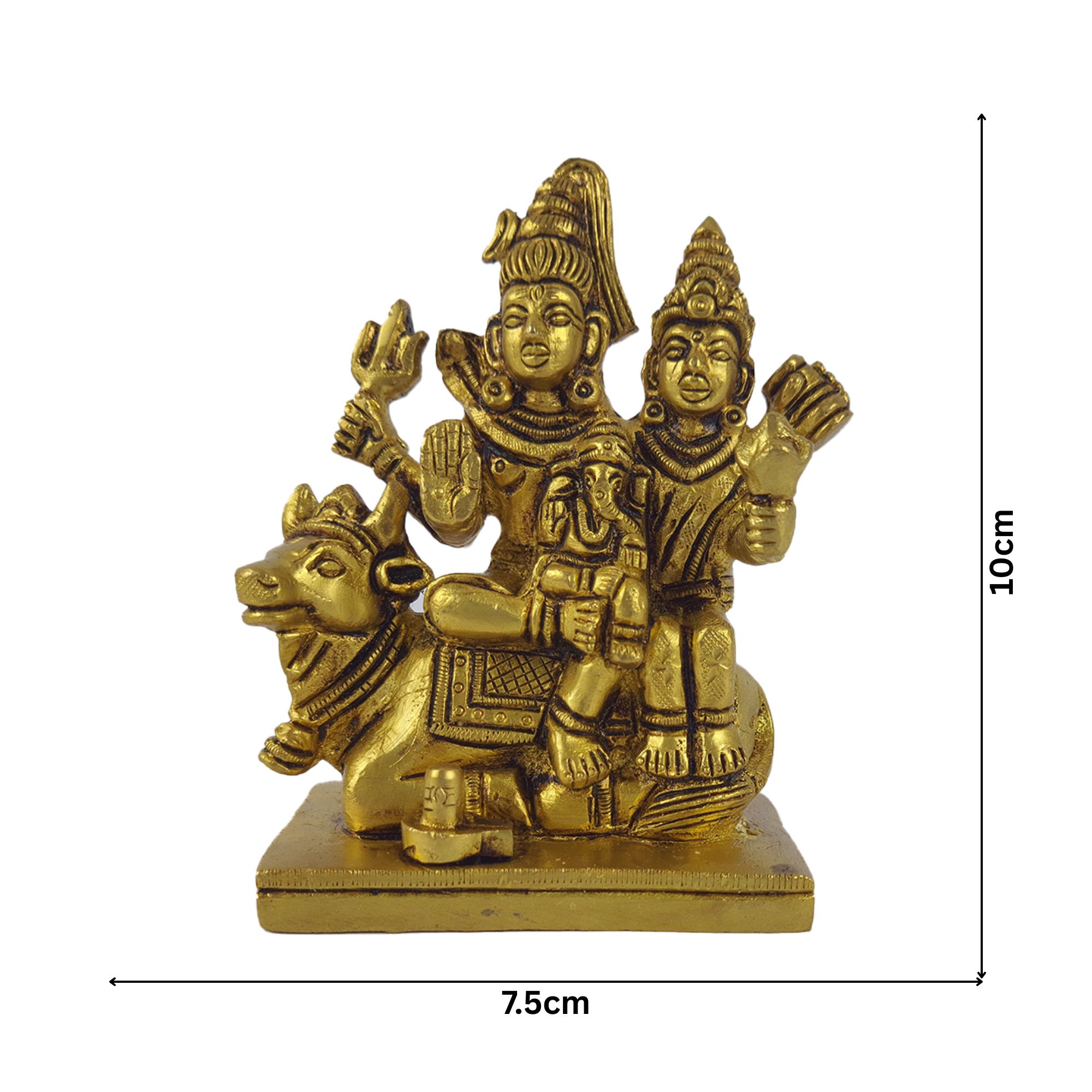 Brass Antique Shiva Pariwar Idol Big