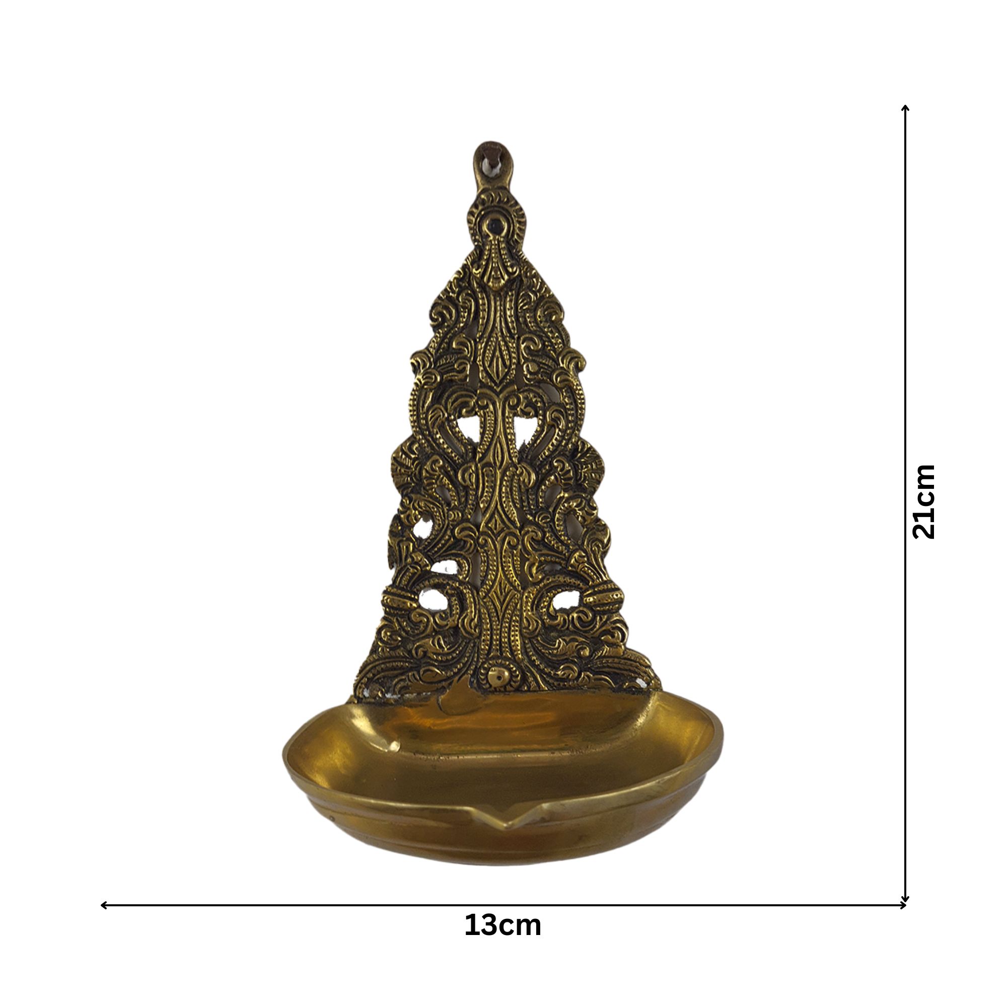 Brass Antique Wall Hanging Akhanda Diya