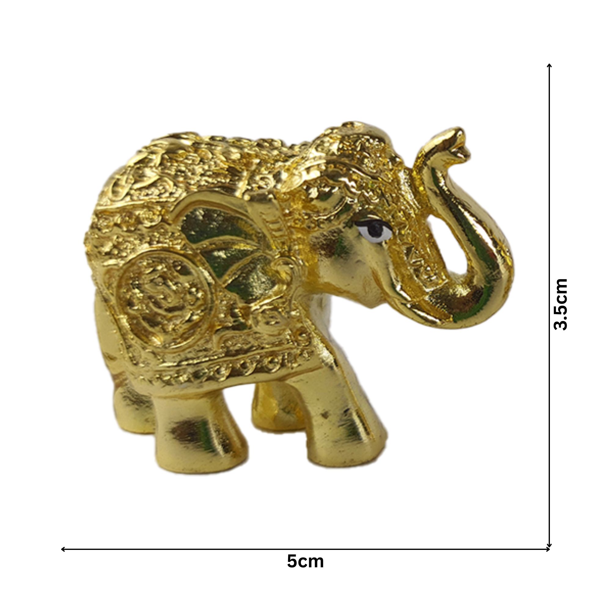 German Silver Elephants Small Gold