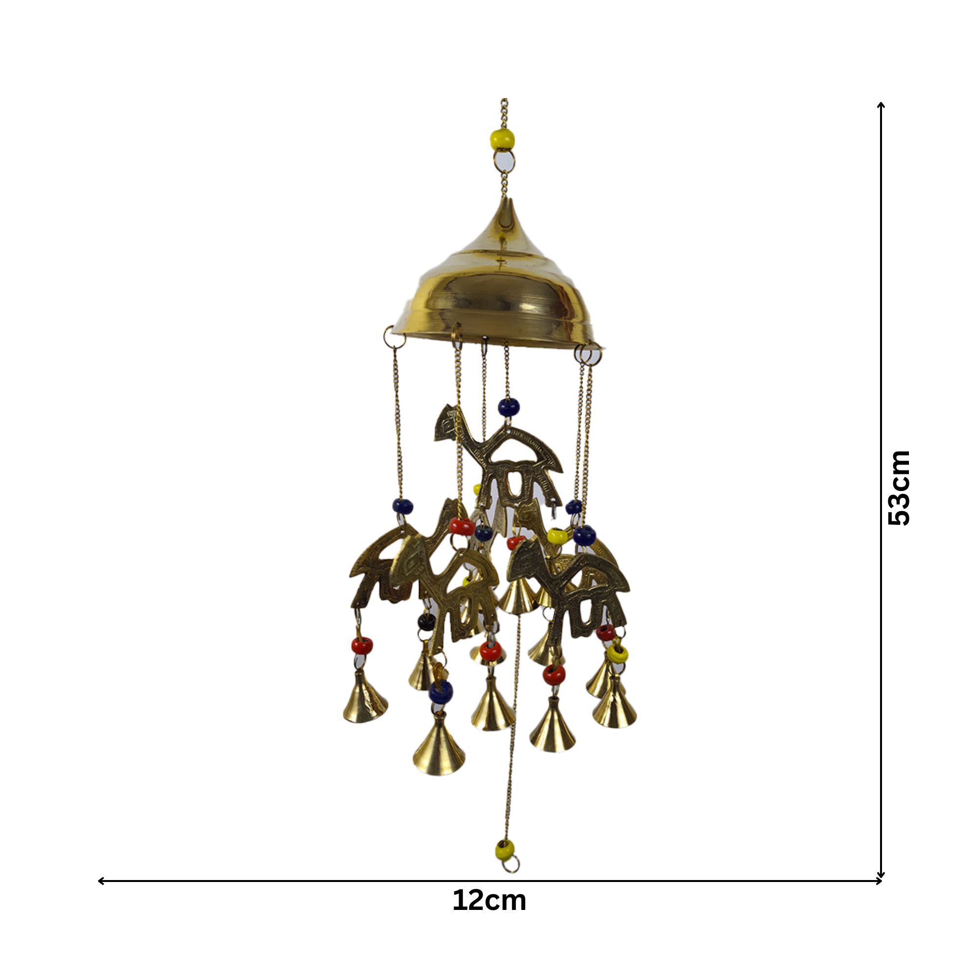 Brass Wall Hanging Camels With Bells
