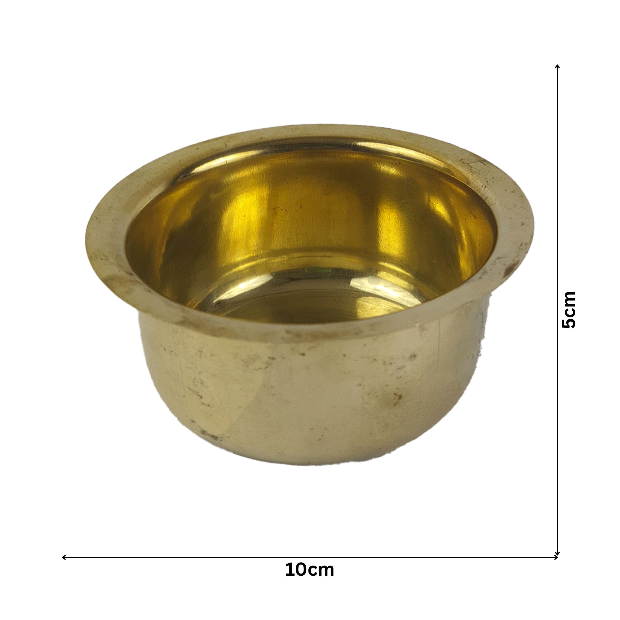 Brass Prasadam Bowls 3 Pcs Set