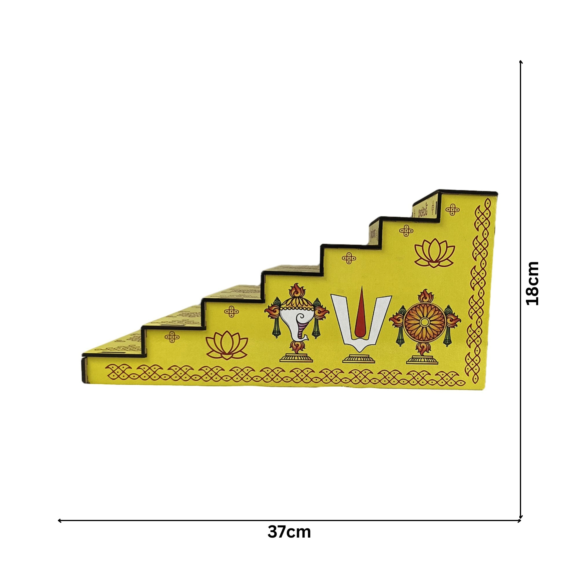 7 Steps MDF Wood Stand with 7 Hills Names