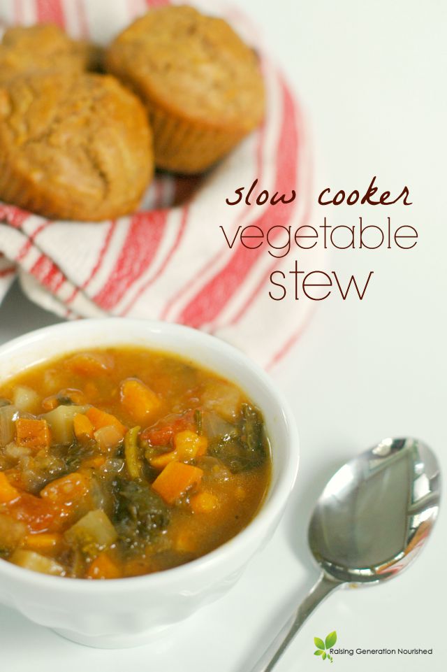Slow cooker vegetable stew recipe