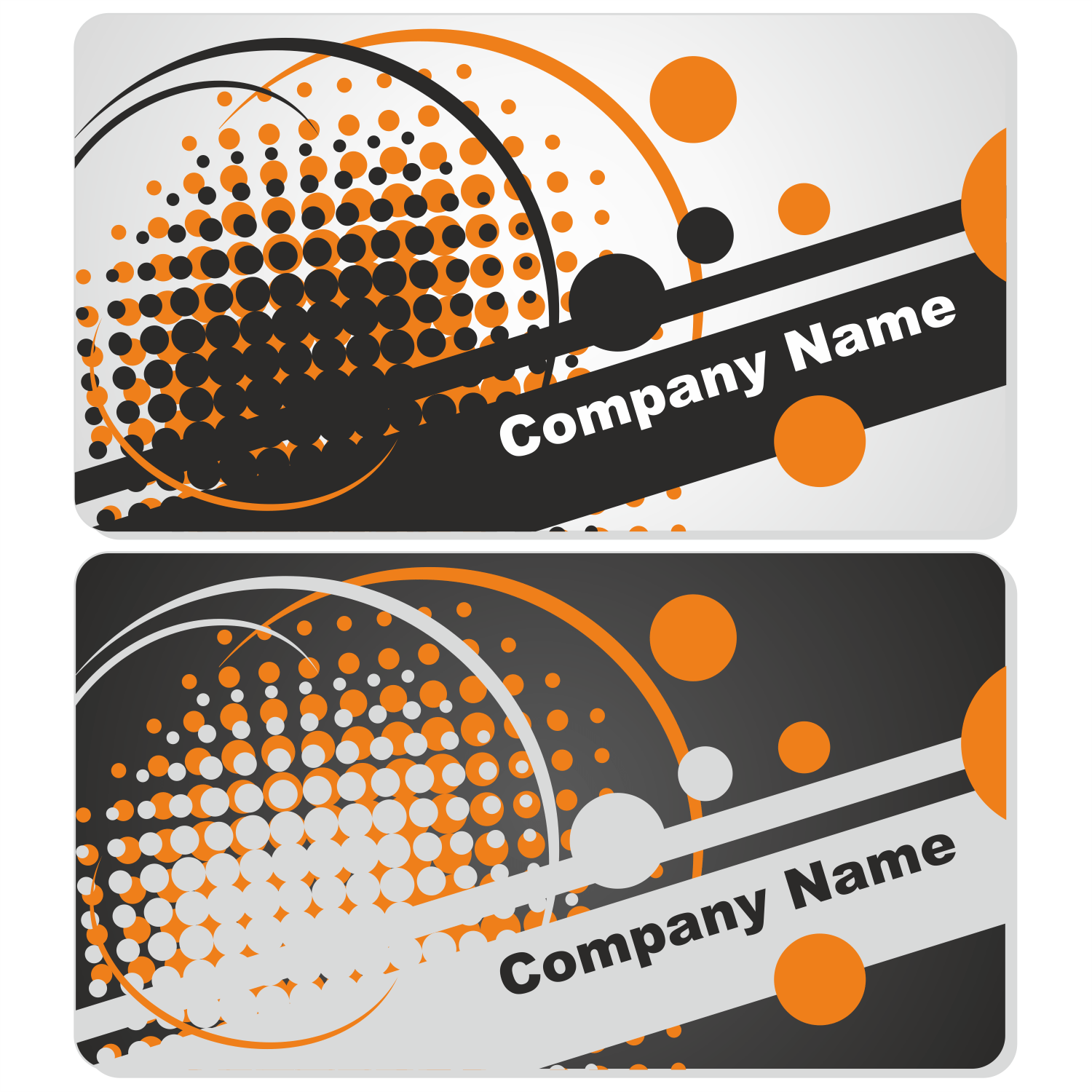 Vector For Free Use Abstract Business Card Set