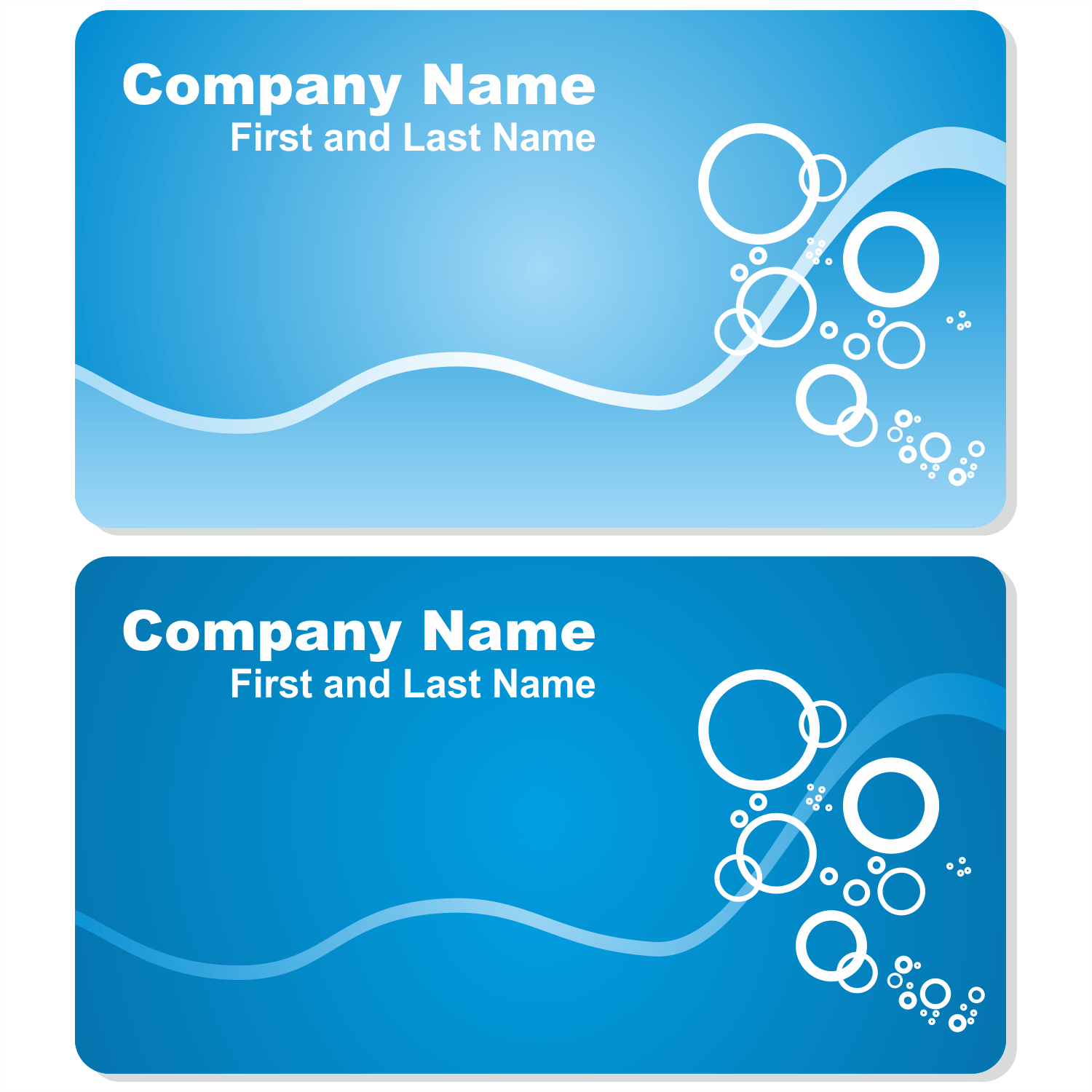 Vector For Free Use Sea Business Card Set