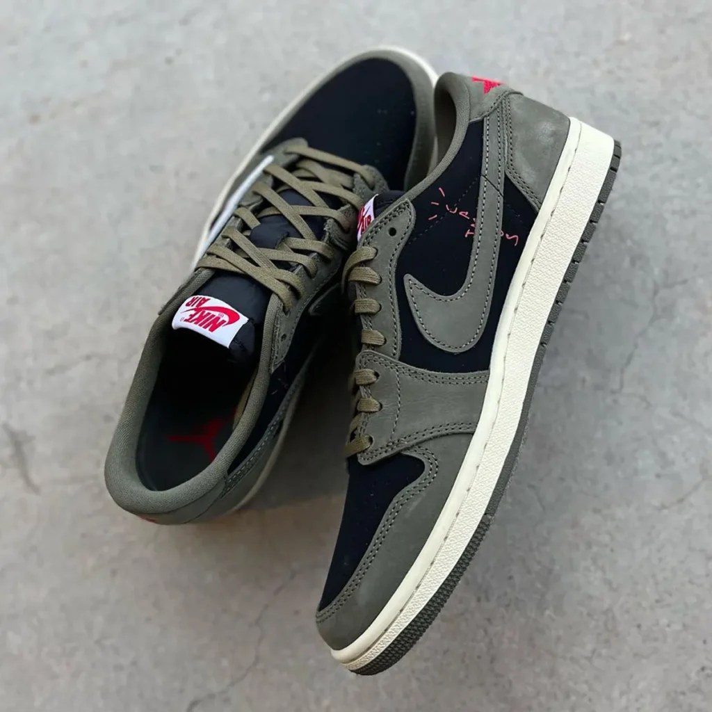 Travis Scott x Air Jordan 1 Retro Low OG 'Black Olive'