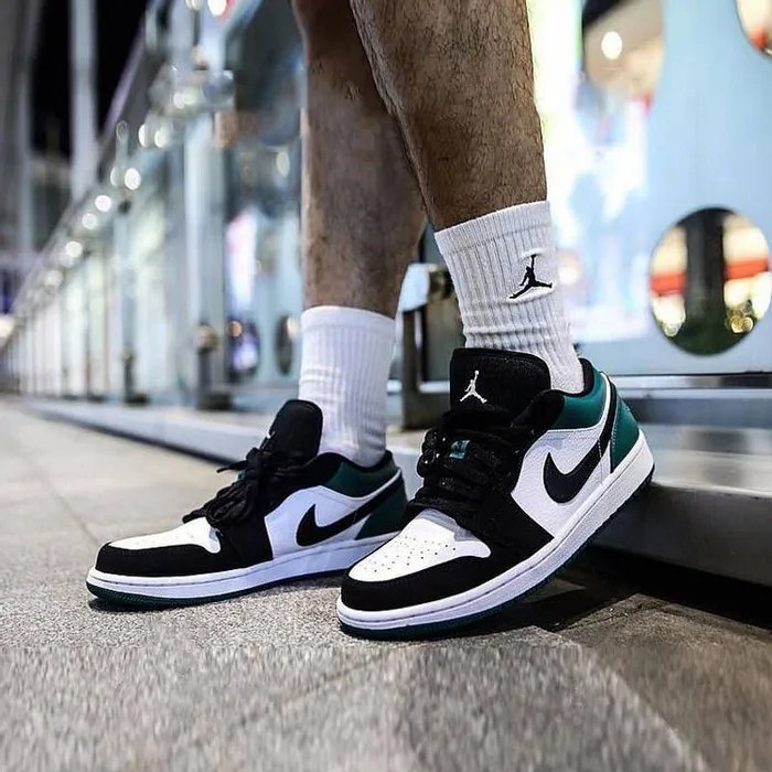 Jorden 1 Low Mystic Green With Kit (Master Quality) Shoes Wala