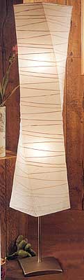 Metal floor lamp with pull chain switch and paper shade, off white and blackby benjara(1). Paper Lantern Floor lamps