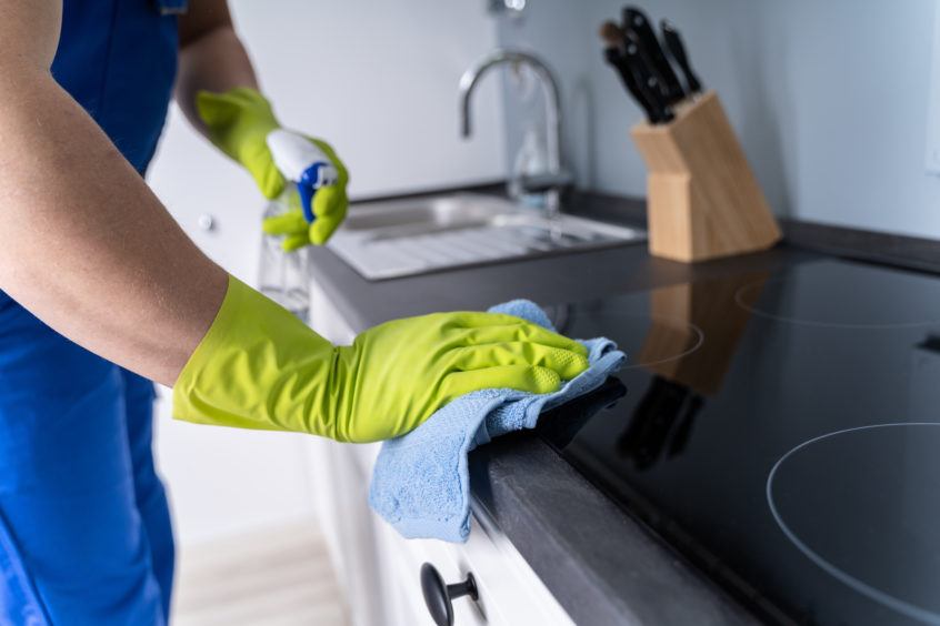 modern kitchen deep cleaning
