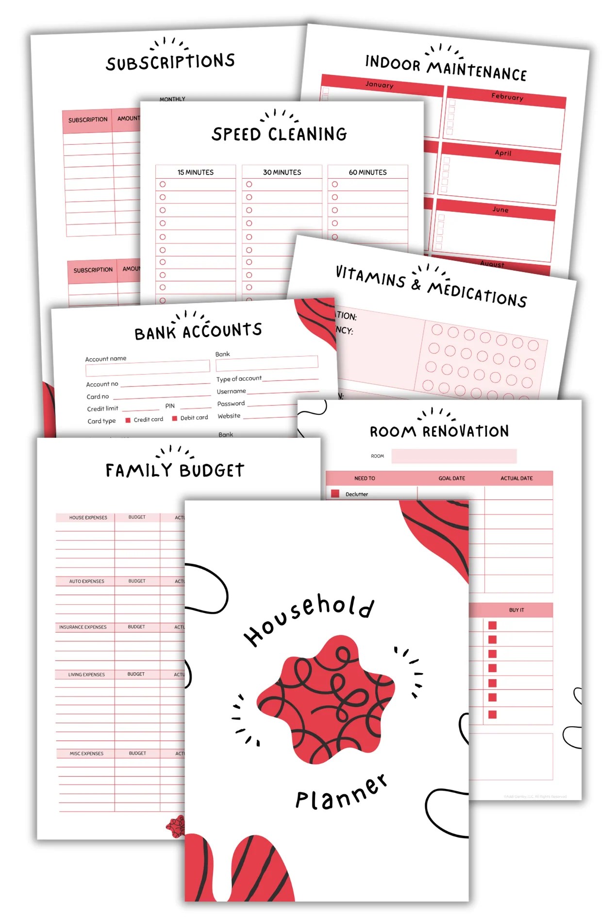 Home management planner [56 pages]