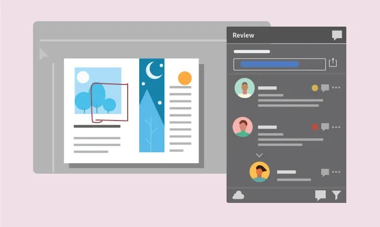 Создайте ссылку на свою работу, которой смогут поделиться соавторы, чтобы они могли оставить отзыв. Читайте их комментарии в приложении и отправляйте обновления по той же ссылке.