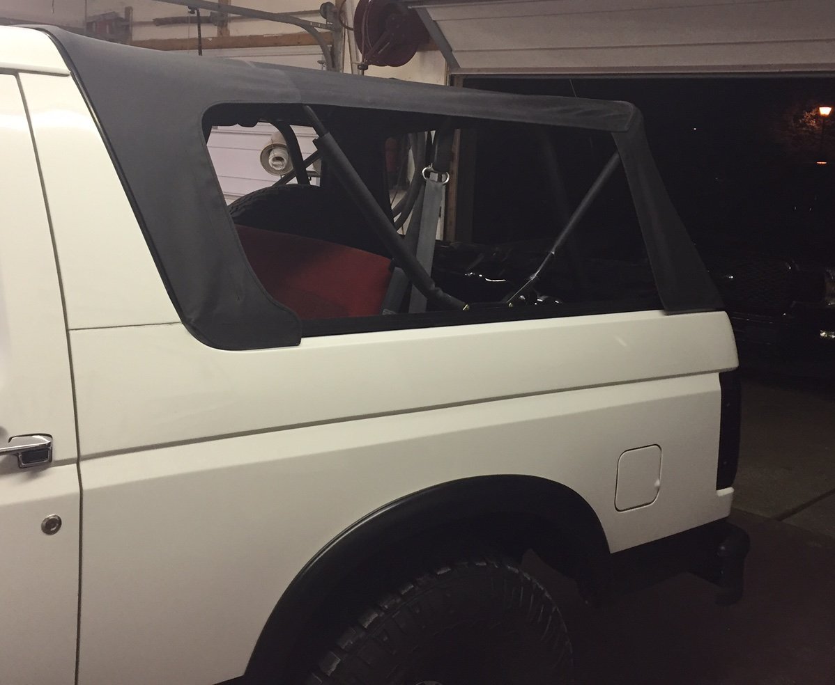 Ford Bronco Fasttrac Diamond Spice Soft Top Broncograveyard The TopDoors have never been fully installed.