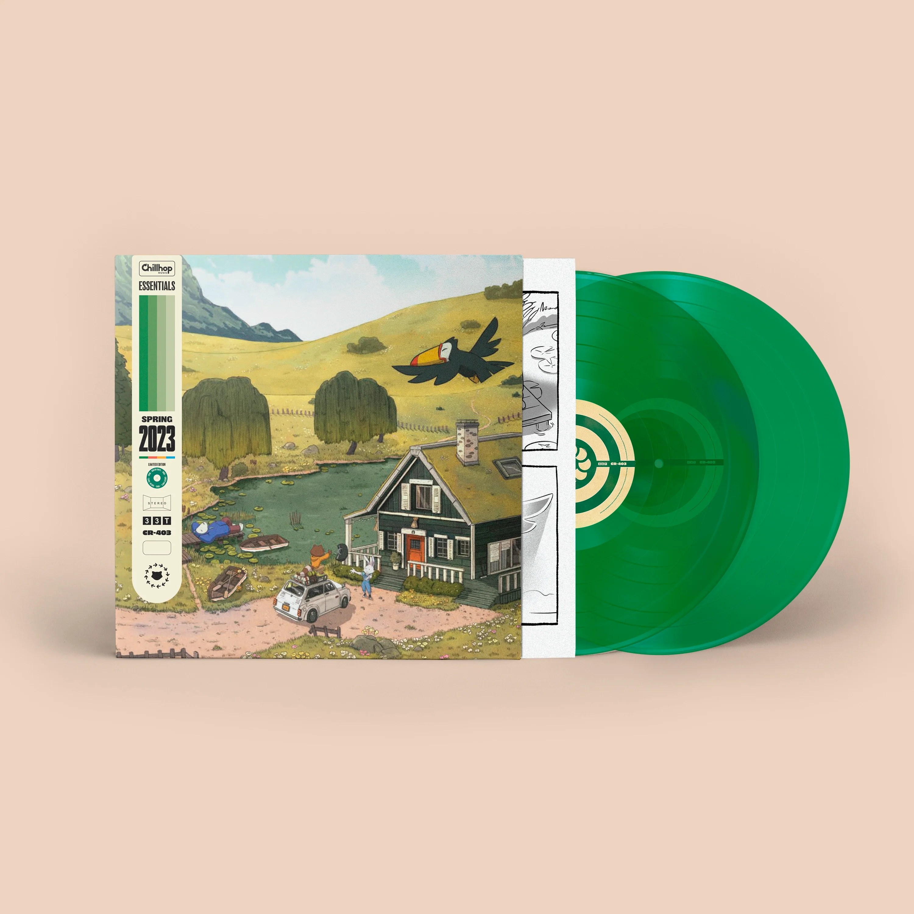 Chillhop Essentials Spring 2023 Green Transparent Vinyl 200 Only