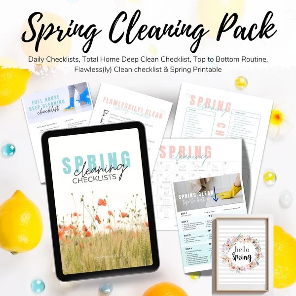 Complete Spring Cleaning Routine Checklist Pack Clutterbug