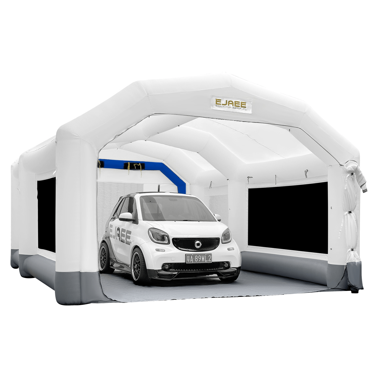 Inflatable paint booth
