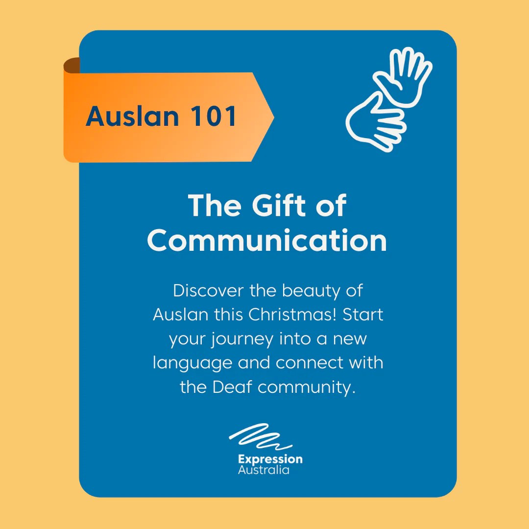Auslan 101 Gift Card Expression Australia