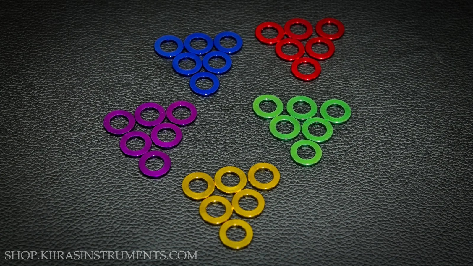 Guitar Tuner washer 6-set – Aluminium – Anodized - Kiiras