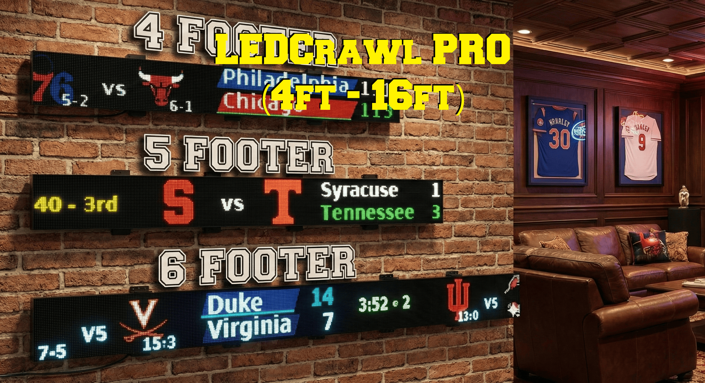 LEDCrawl Pro LED Ticker (4ft - 16ft)