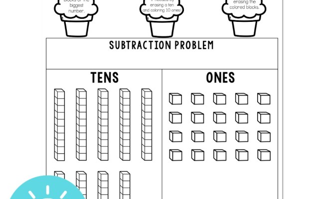 Lucky To Learn Math - 2-Digit Subtraction With Base Ten Blocks - Lesson ...