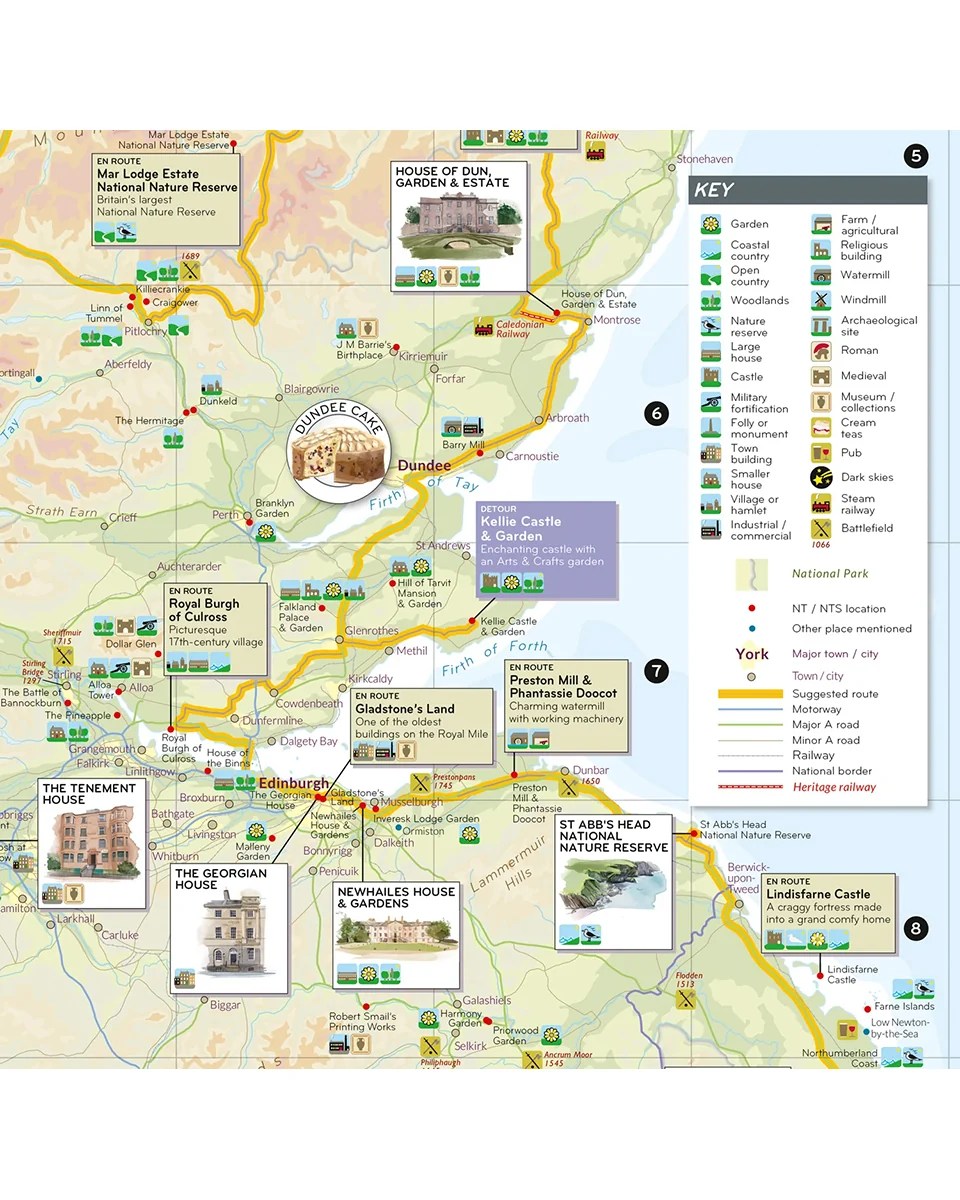 Grand Adventure Map National Trust For Scotland Atlas Map4 