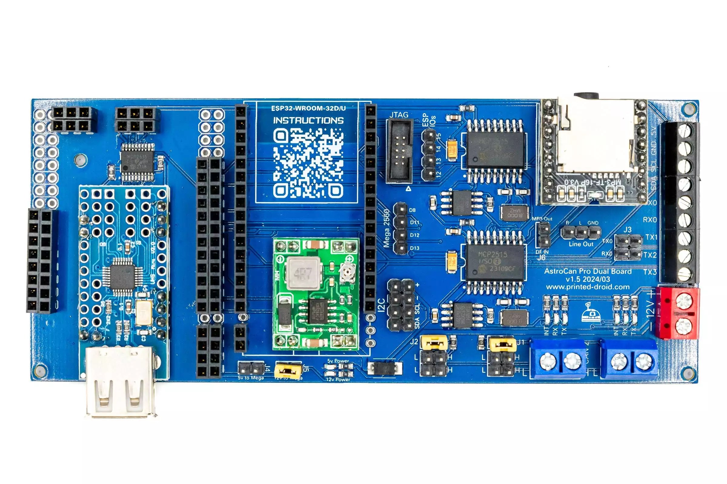 AstroCan Pro Dual Board - Printed Droid Shop