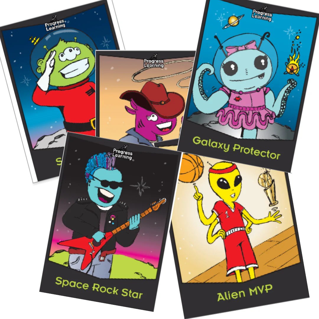 Alien Ranking Card Prints Progress Learning Store