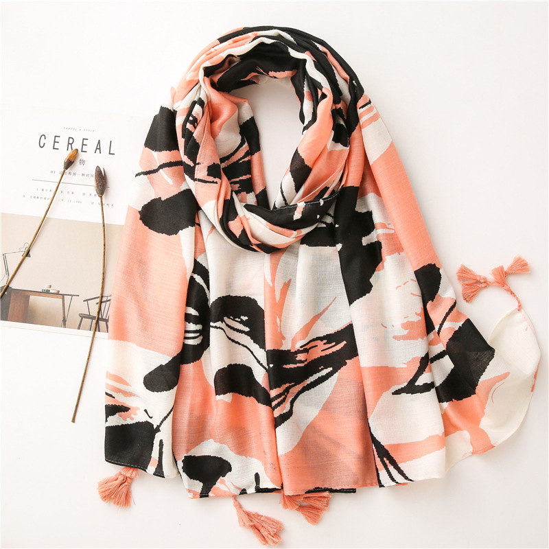 Hijab Premium | Imprimé Rose Classique