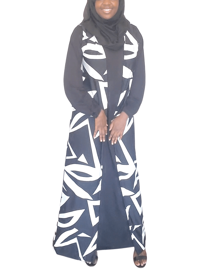 Gilet | Artsy Black and White