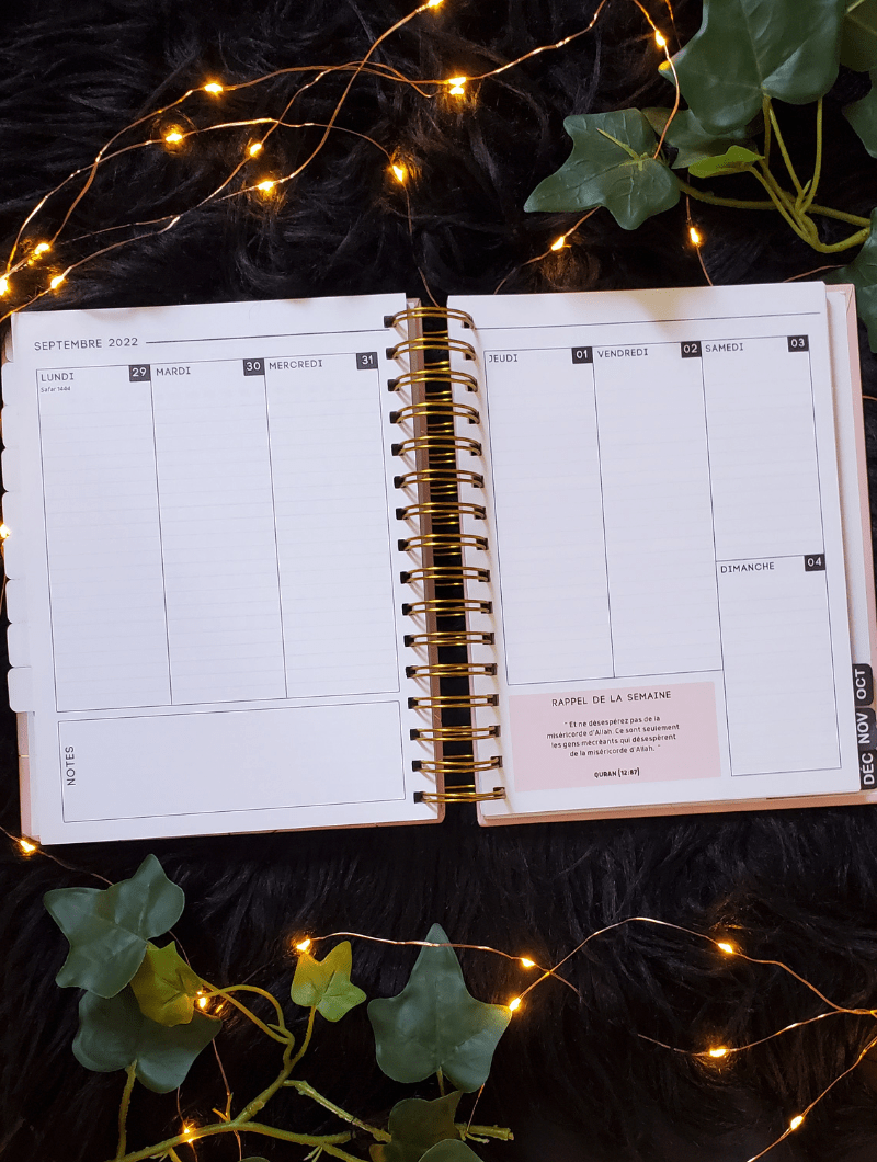 Planner Annuel 2022 | Destination Jannah