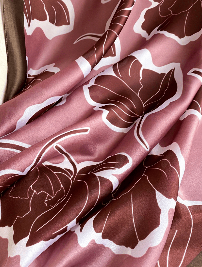 Hijab Soie | Automne Rosé