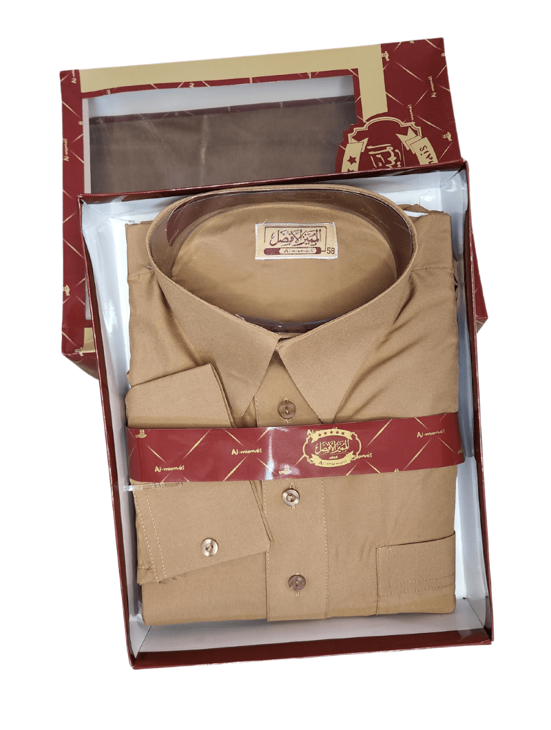 Qamis Homme | Standard Couleurs Unies - Col chemise