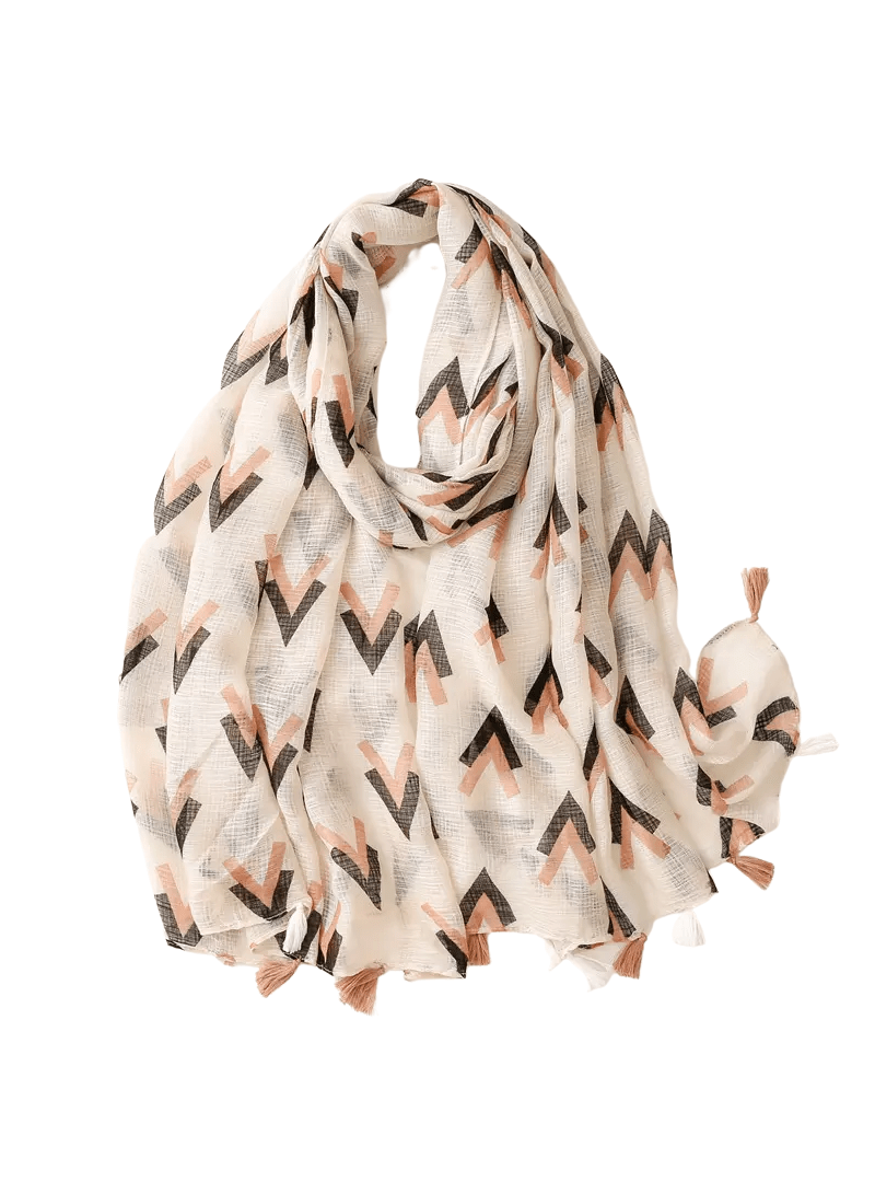 Hijab Premium | Beige Flèches