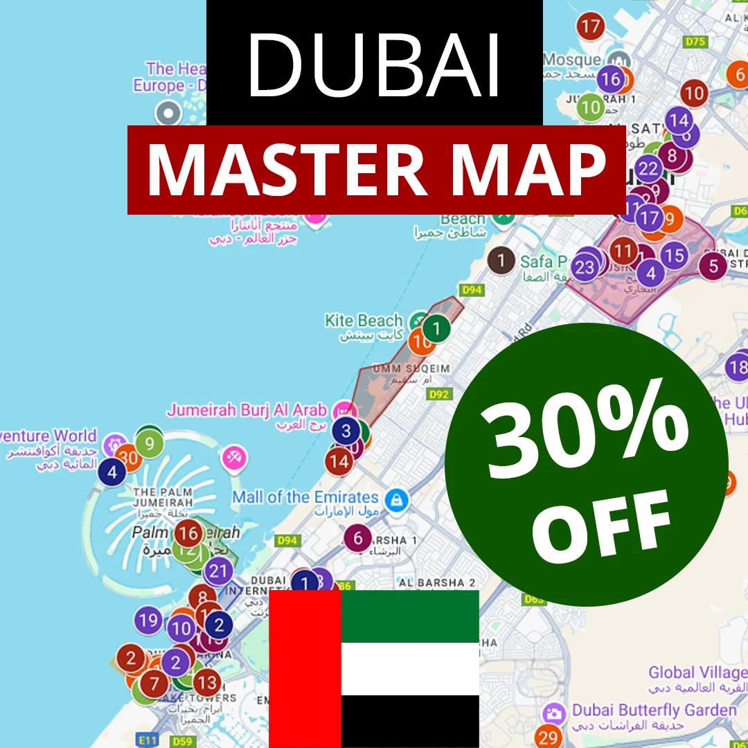Dubai Master Map 2026 By Reformatt Maps.