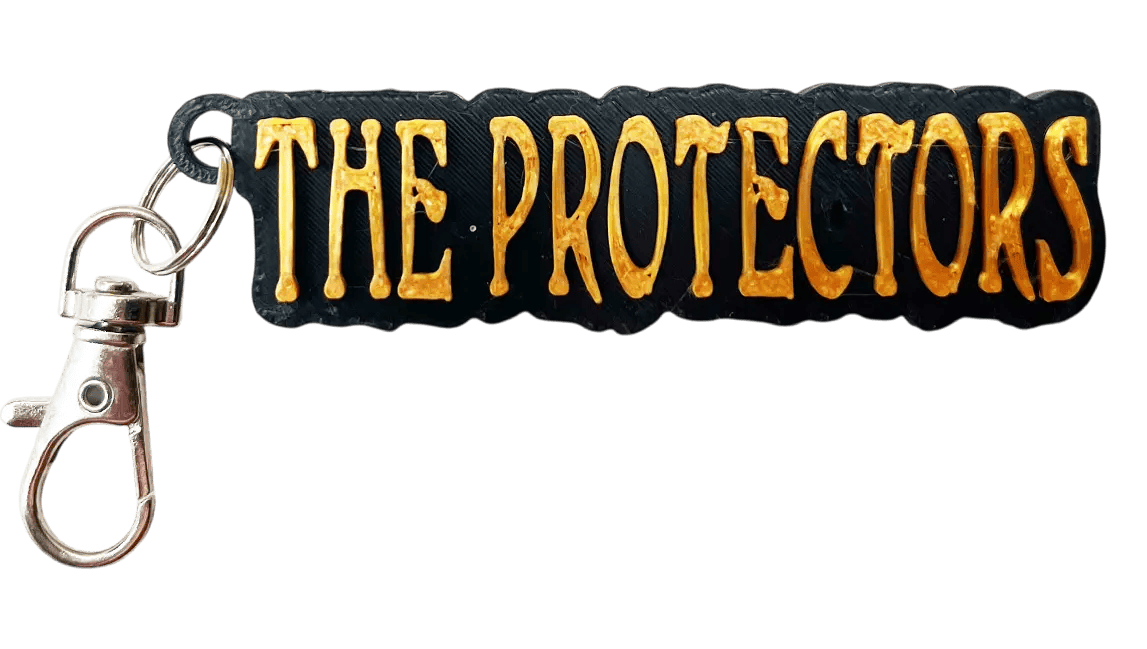 The Protectors character keychain by Teresa Gabelman