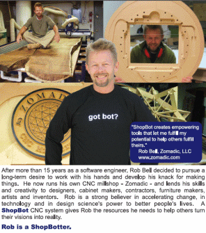 Rob Bell's ShopBot Business