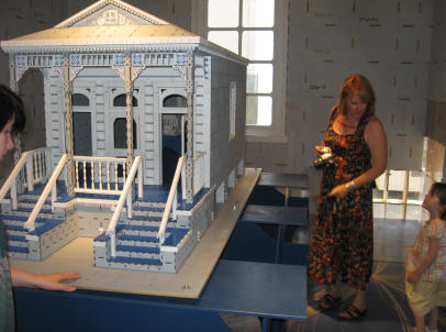 New Orleans House model inside house.