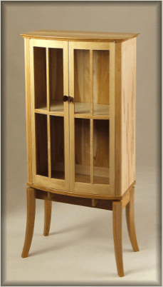 bow front showcase