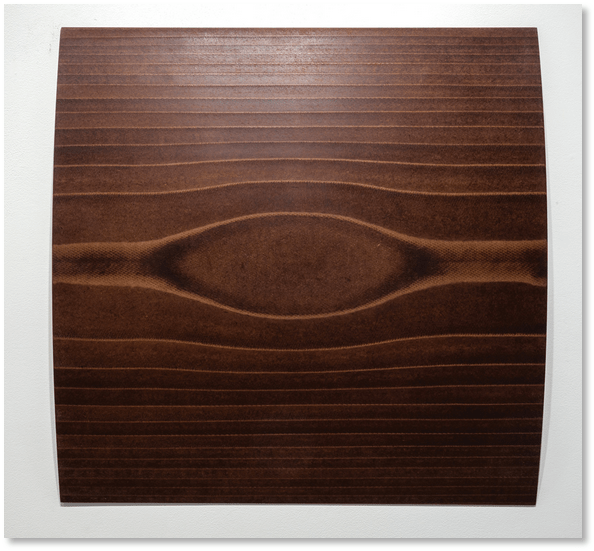 Wall Relief (cylinder convex) 2014 Masonite 30 x 30 inches