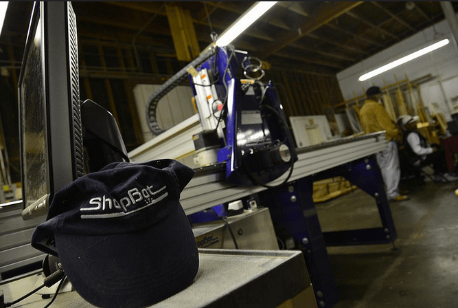 Autistry's ShopBot briefly at rest...