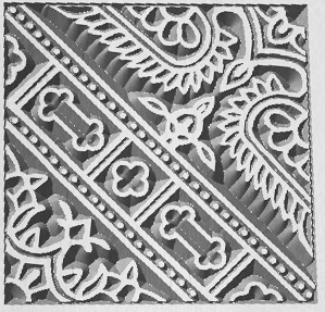 Design file used to recreate the design used on an antique wooden printing block