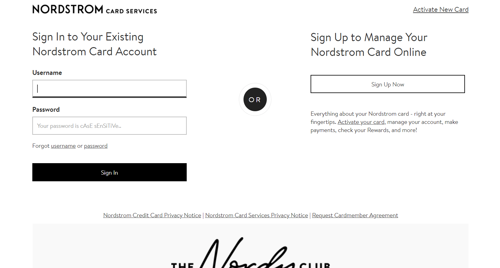 Nordstrom credit card login, how to apply, payment, phone number