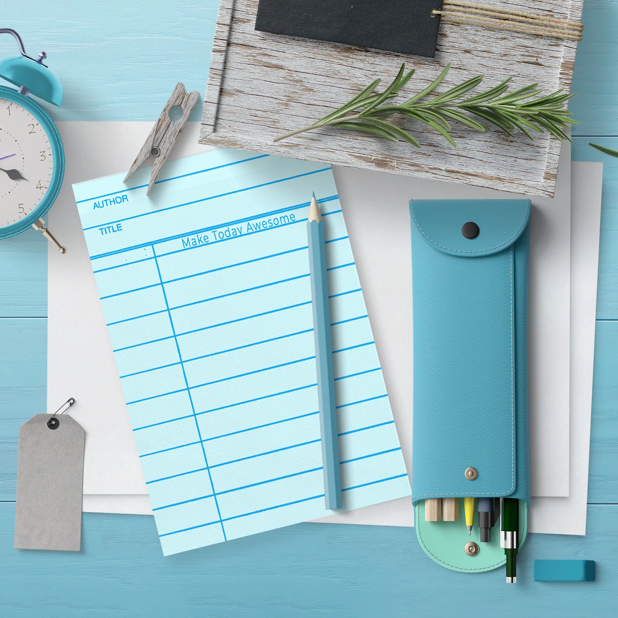 Book Review Notepad Hello Bluestocking - Perfect Geometric Texture - 4K