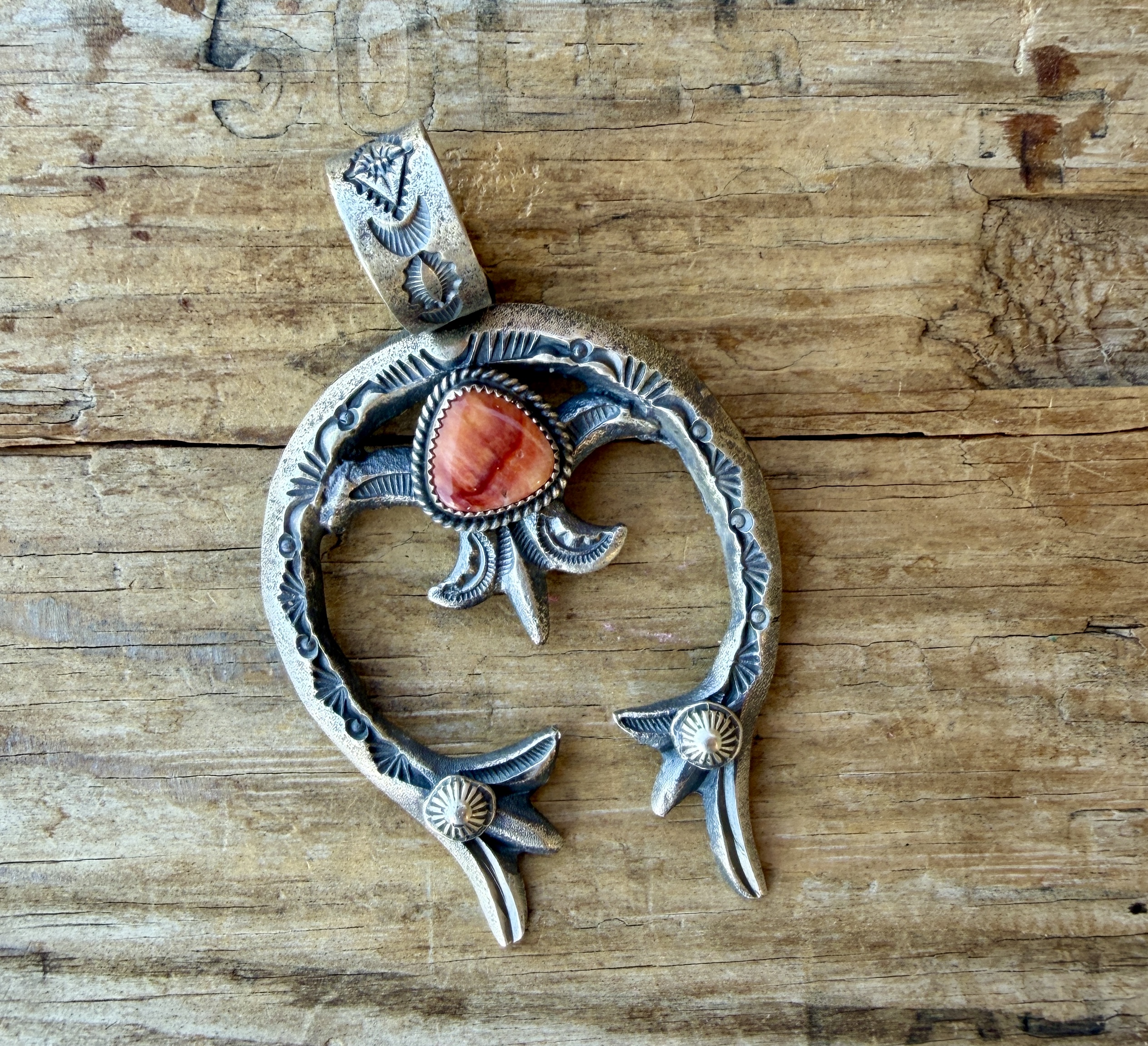 Spiny Oyster + Sterling Cast Naja Pendant