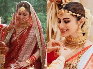 Best temple jewelry combinations for saree