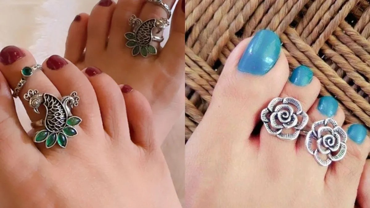 silver toe rings for women