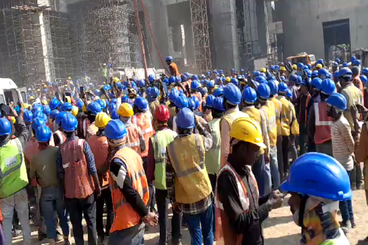 Mada power plant worker death protest news