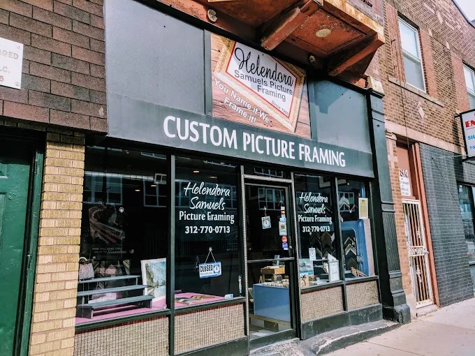 Exterior of Helendora Samuel's Picture Framing in Chicago