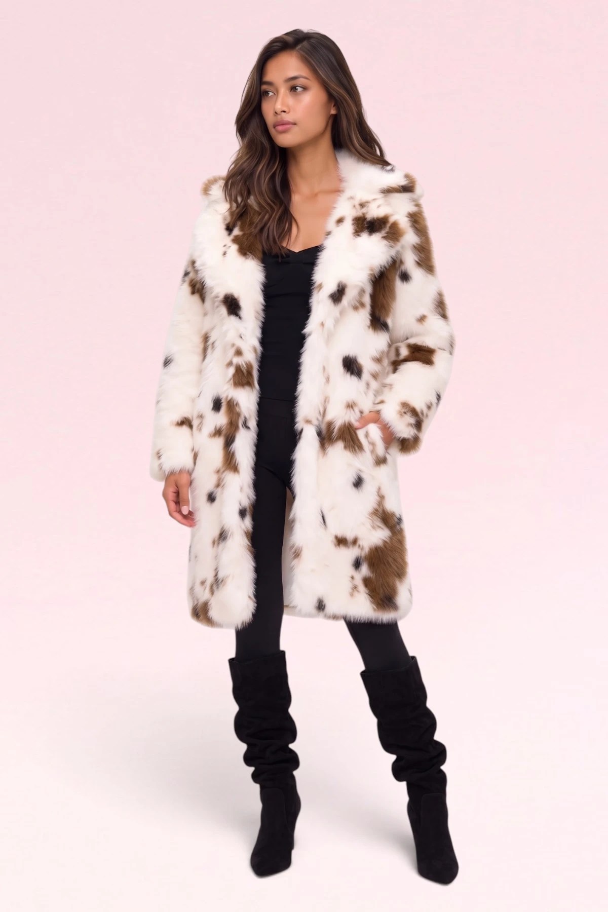 Cowgirl Faux Fur Coat